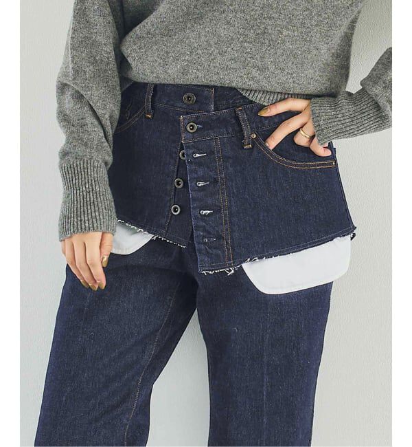 Spick and Span「《40周年 / 予約》5 1/2 40th WRAP DENIM」|その他|ネイビー