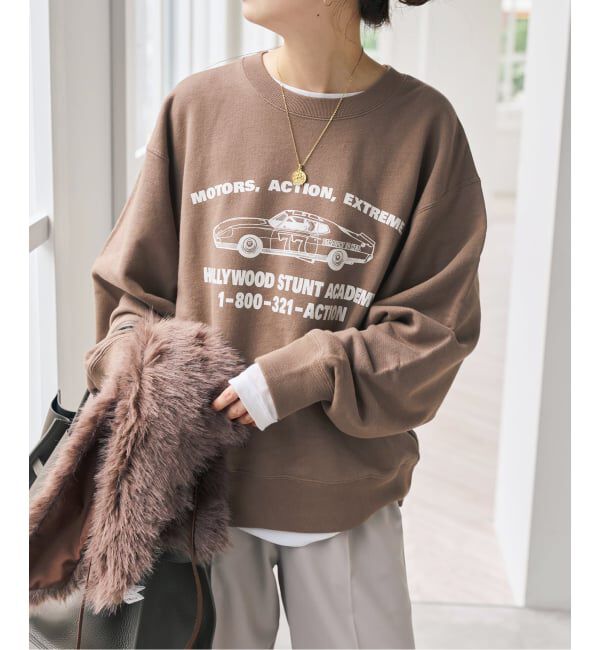 Spick and Span「《別注 / 予約》BOOK CLUB / ブッククラブ Cotton Loop Sweat」|スウェット・ジャージ|ブラウン B