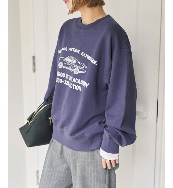 Spick and Span「《別注 / 予約》BOOK CLUB / ブッククラブ Cotton Loop Sweat」|スウェット・ジャージ|ネイビー