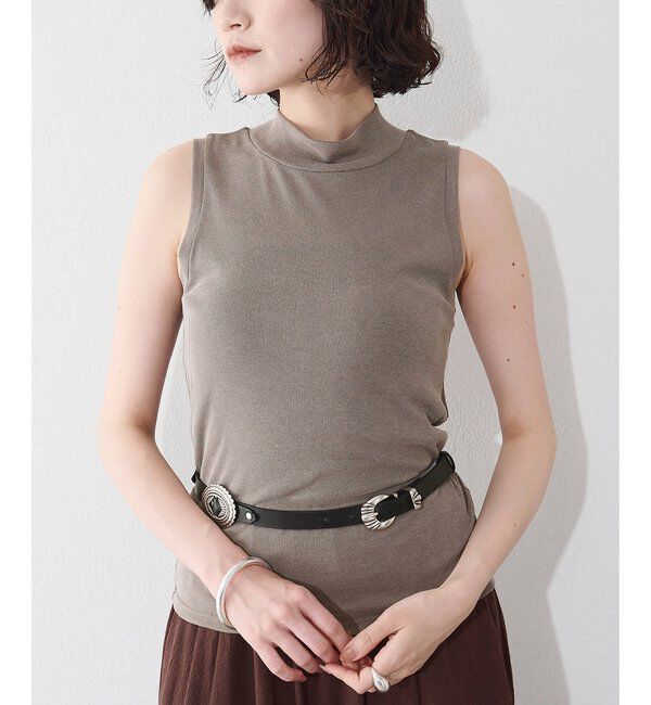 「フィブリルボトルネックプルオーバー」|Tシャツ・カットソー|ベージュ