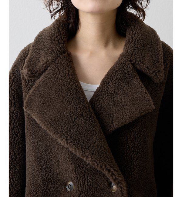 THE PAUSE「<WEB限定カラーあり>【THE PAUSE】ボアダブルコート」|その他|