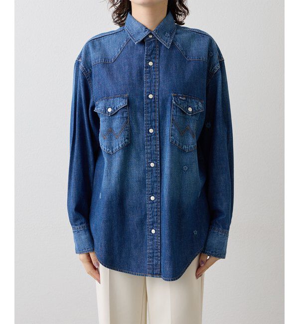  「《別注アイテム》【Wrangler】刺繍デニムシャツ」|シャツ・ブラウス|