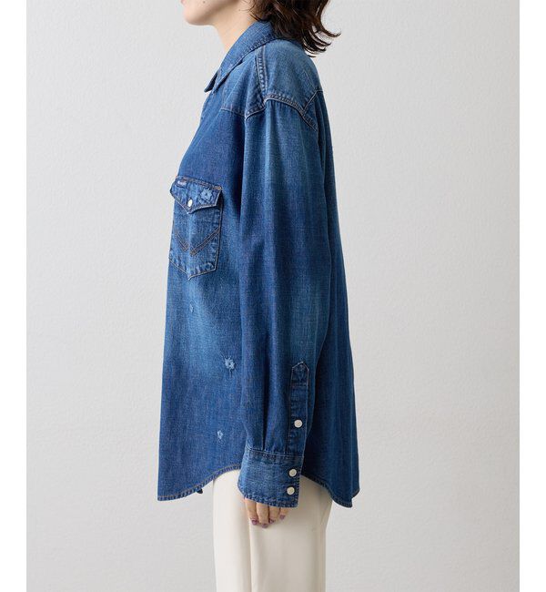  「《別注アイテム》【Wrangler】刺繍デニムシャツ」|シャツ・ブラウス|