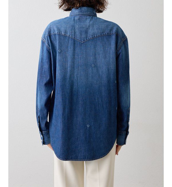  「《別注アイテム》【Wrangler】刺繍デニムシャツ」|シャツ・ブラウス|