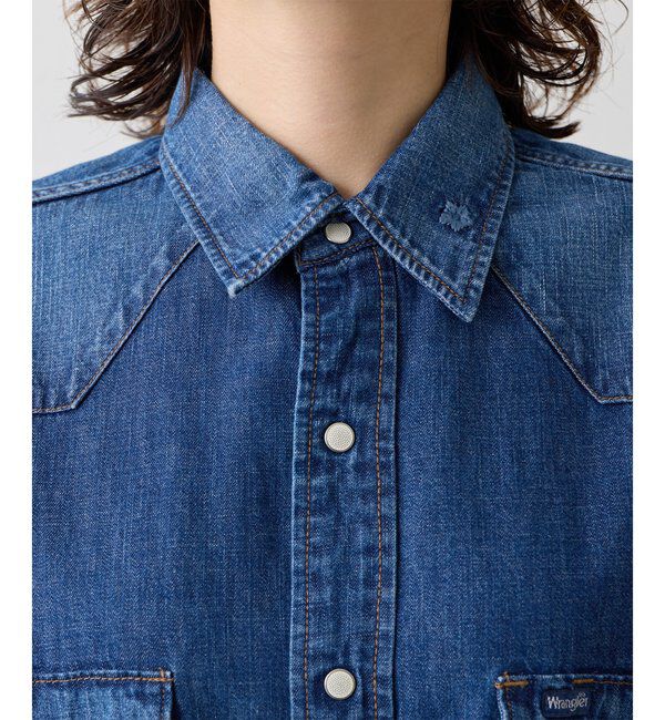  「《別注アイテム》【Wrangler】刺繍デニムシャツ」|シャツ・ブラウス|