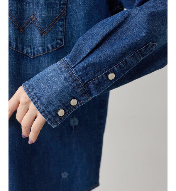  「《別注アイテム》【Wrangler】刺繍デニムシャツ」|シャツ・ブラウス|