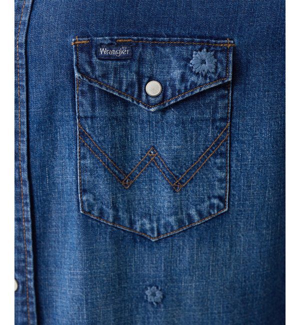  「《別注アイテム》【Wrangler】刺繍デニムシャツ」|シャツ・ブラウス|