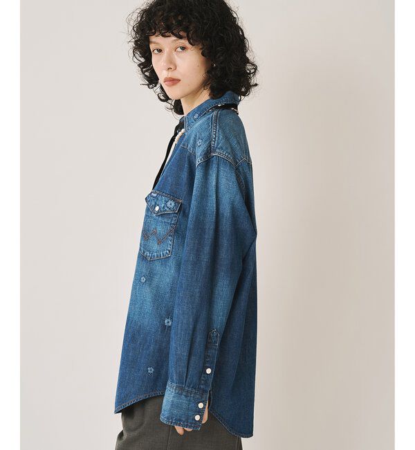  「《別注アイテム》【Wrangler】刺繍デニムシャツ」|シャツ・ブラウス|