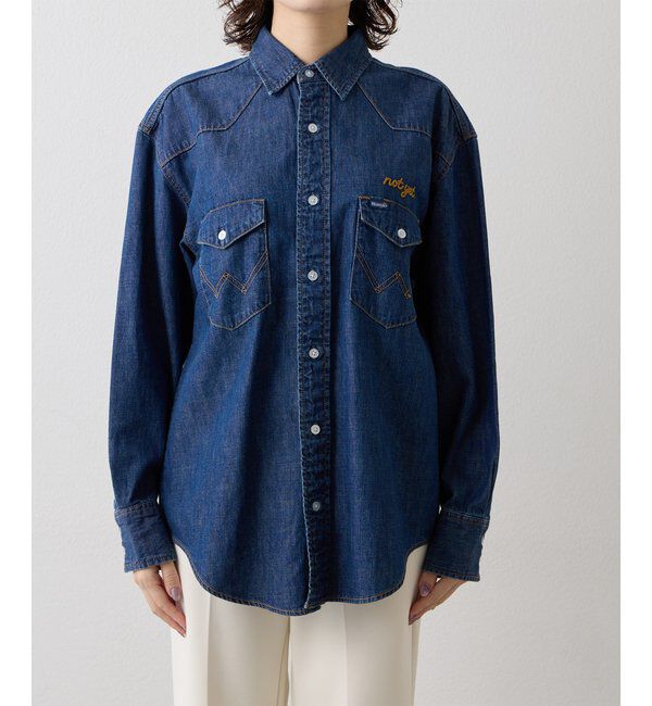  「《別注アイテム》【Wrangler】刺繍デニムシャツ」|シャツ・ブラウス|
