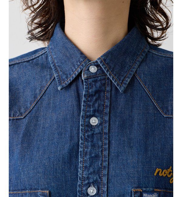  「《別注アイテム》【Wrangler】刺繍デニムシャツ」|シャツ・ブラウス|