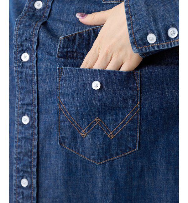  「《別注アイテム》【Wrangler】刺繍デニムシャツ」|シャツ・ブラウス|