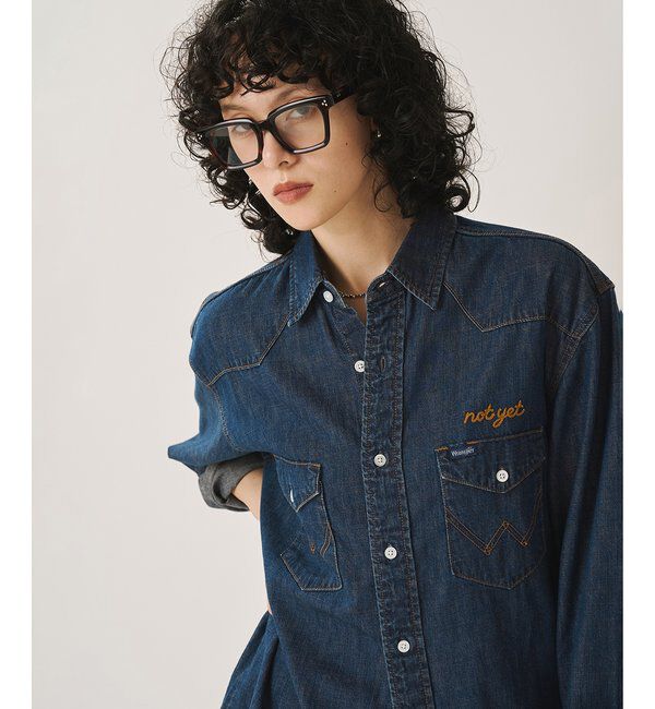  「《別注アイテム》【Wrangler】刺繍デニムシャツ」|シャツ・ブラウス|