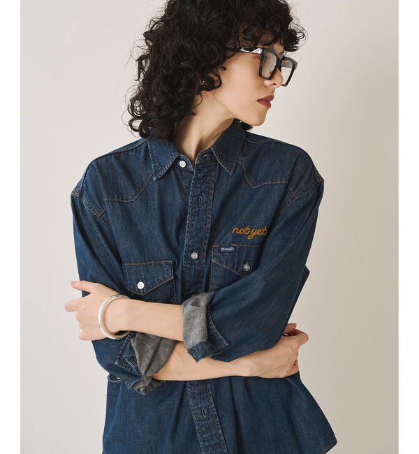  「《別注アイテム》【Wrangler】刺繍デニムシャツ」|シャツ・ブラウス|