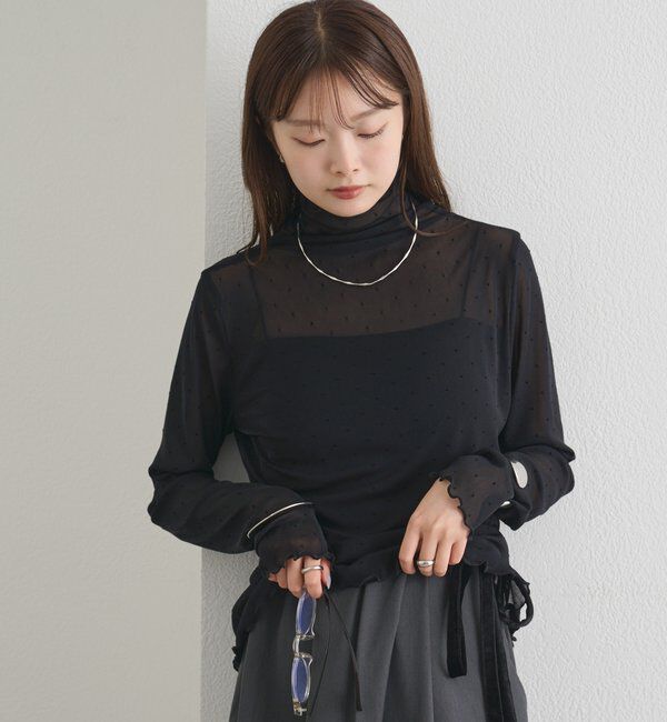  「シアードットハイネックロンT」|Tシャツ・カットソー|
