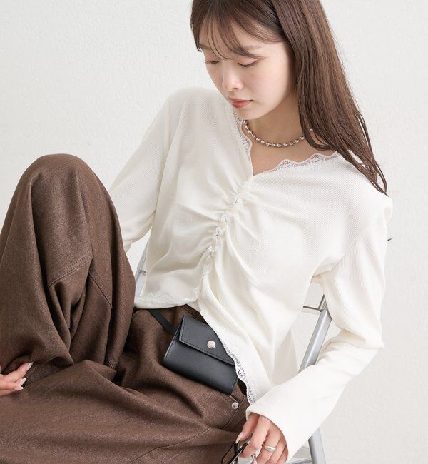  「26AWギャザーリブカーディガン」|Tシャツ・カットソー|