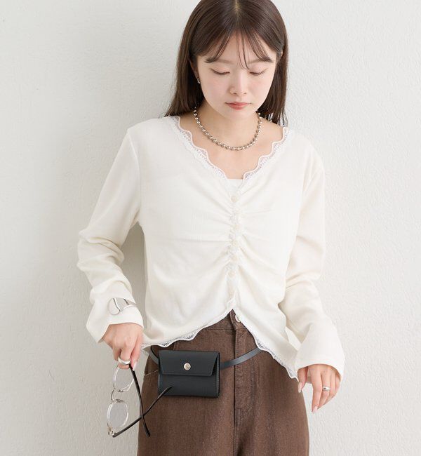  「26AWギャザーリブカーディガン」|Tシャツ・カットソー|