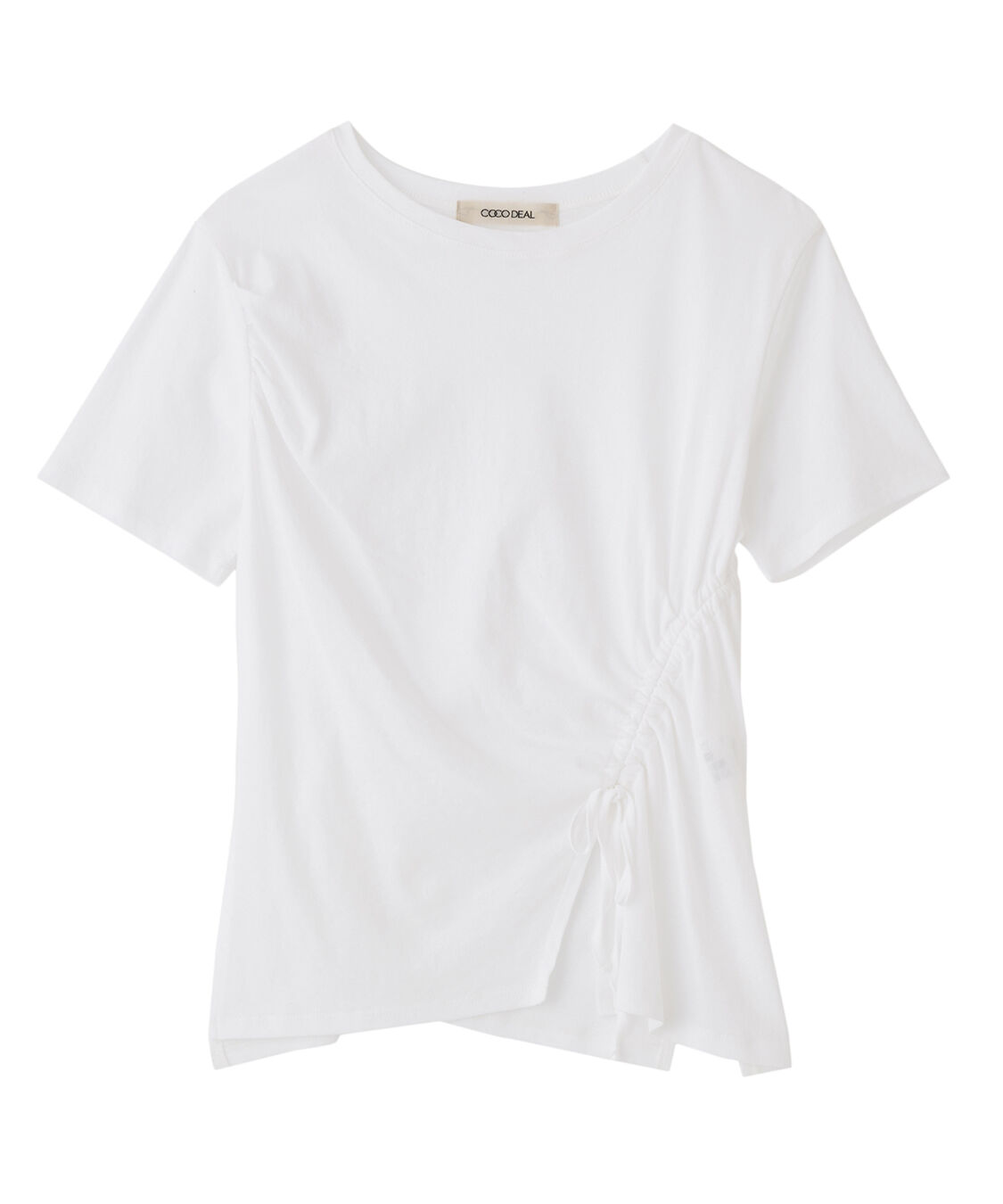 COCO DEAL「サイドドロストイレヘムTシャツ」|Tシャツ・カットソー|オフ