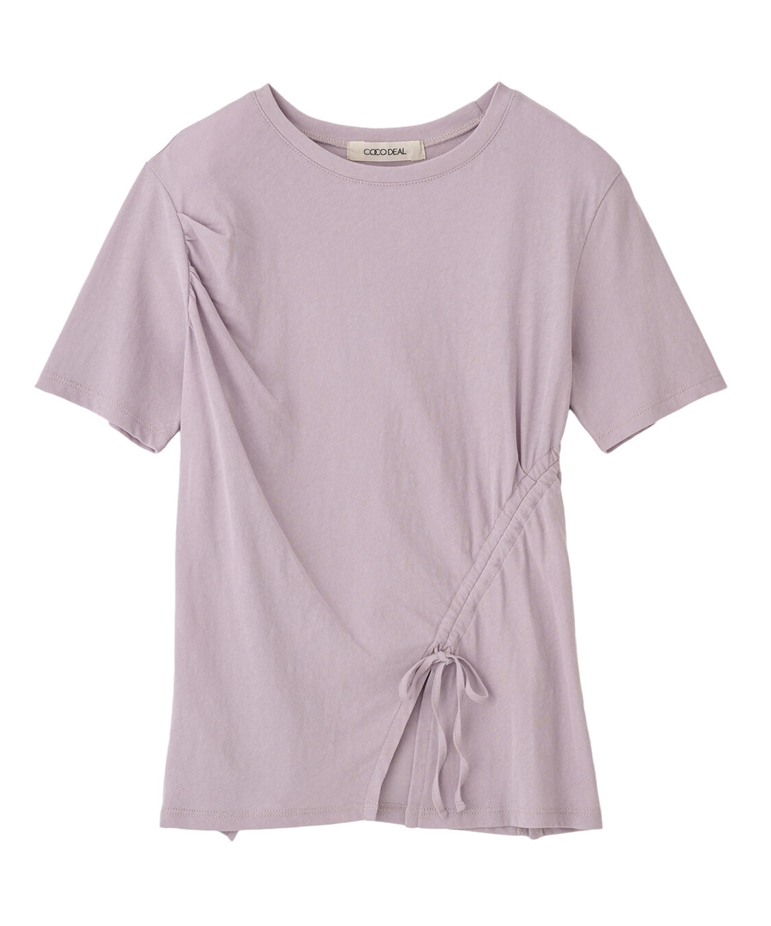 COCO DEAL「サイドドロストイレヘムTシャツ」|Tシャツ・カットソー|