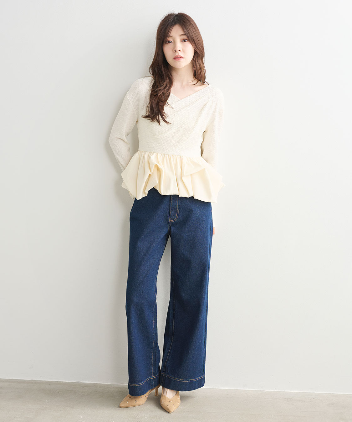 COCO DEAL「バブルヘムペプラムトップス」|Tシャツ・カットソー|