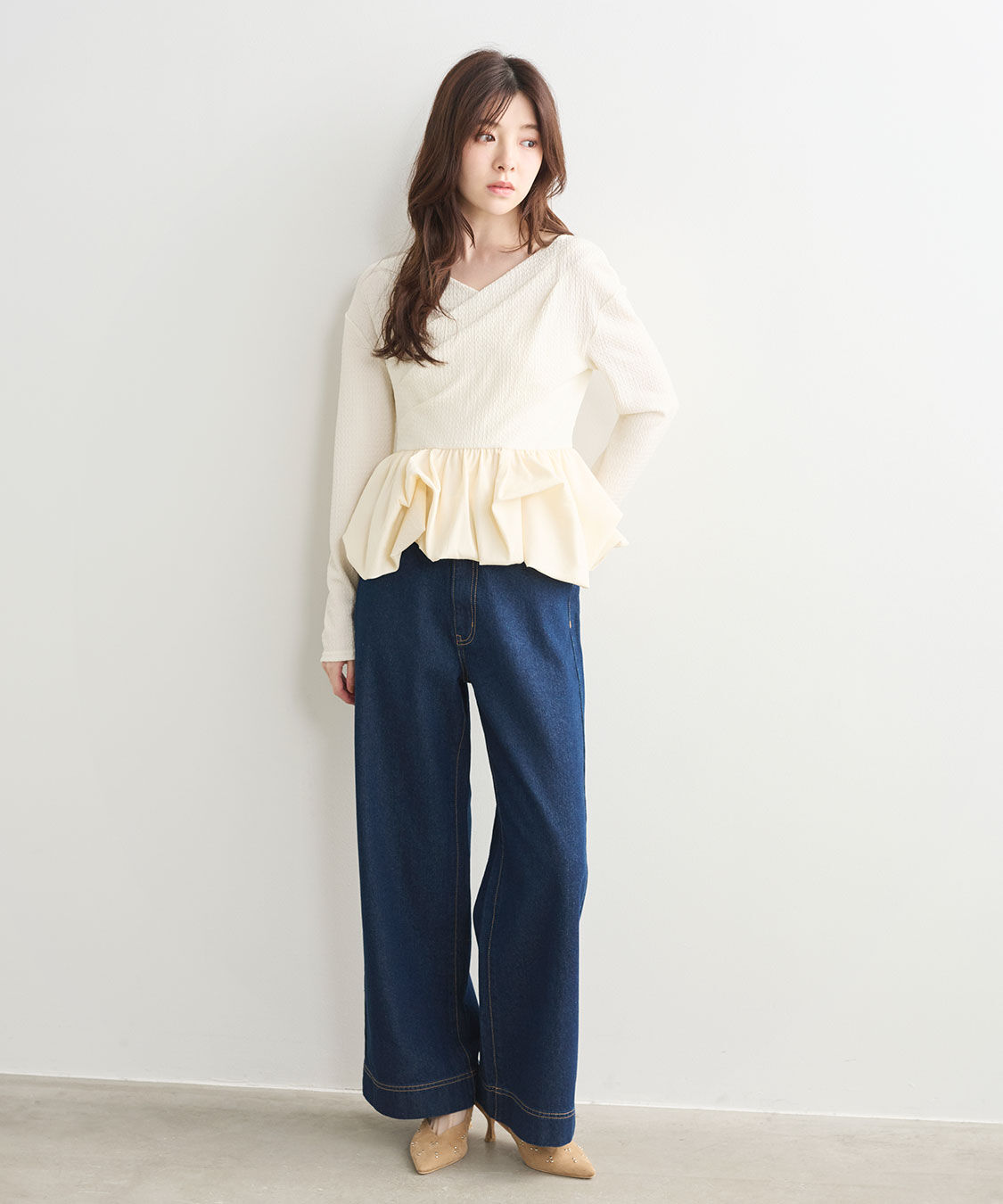 COCO DEAL「バブルヘムペプラムトップス」|Tシャツ・カットソー|