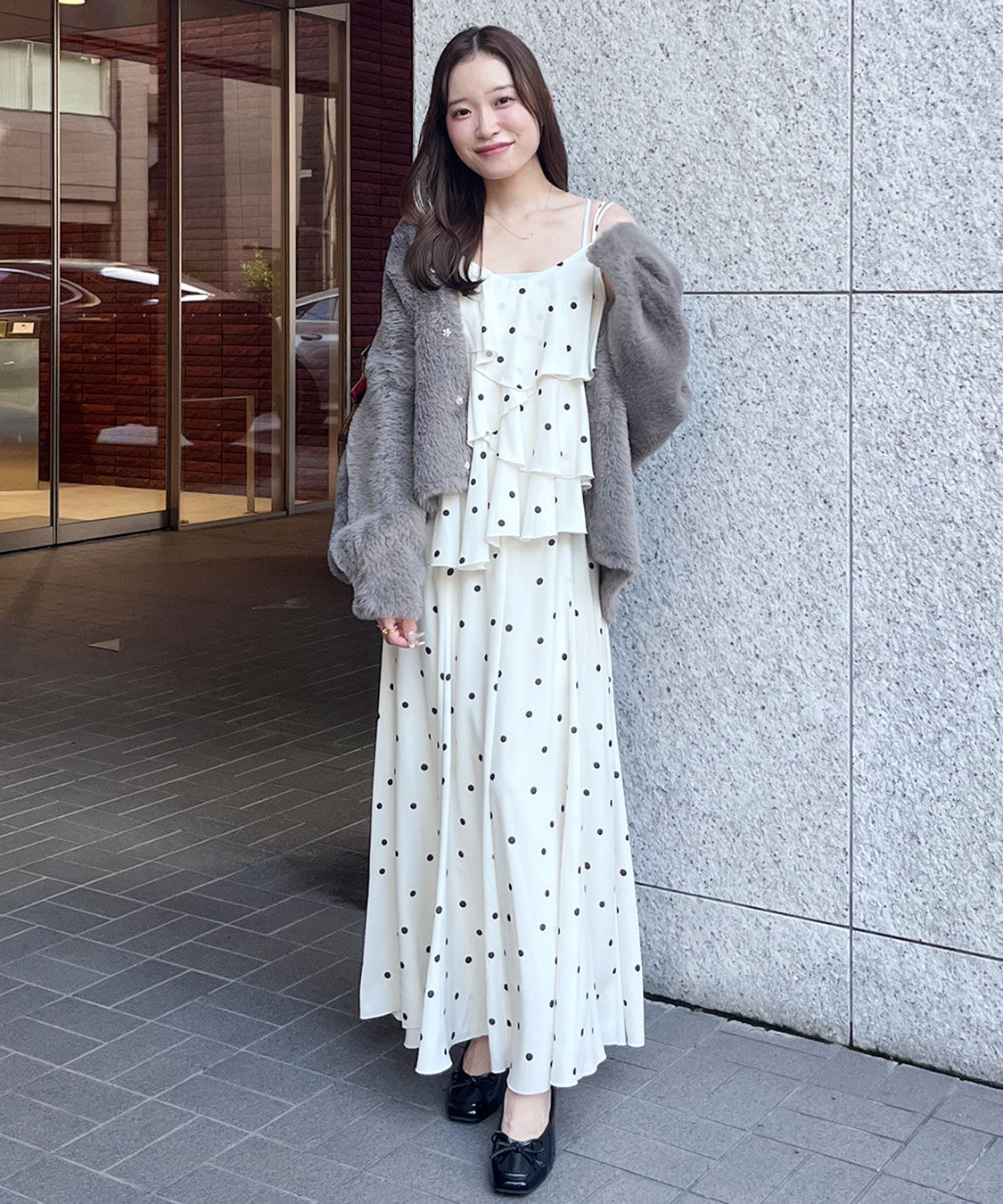 COCO DEAL「ラッフルフレアキャミワンピース」|ワンピース|