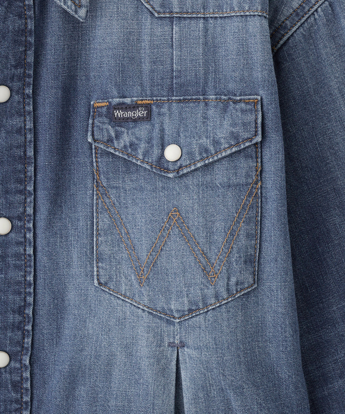 COCO DEAL「《COCO DEAL/Wrangler》ウエストタックデニムシャツ」|シャツ・ブラウス|