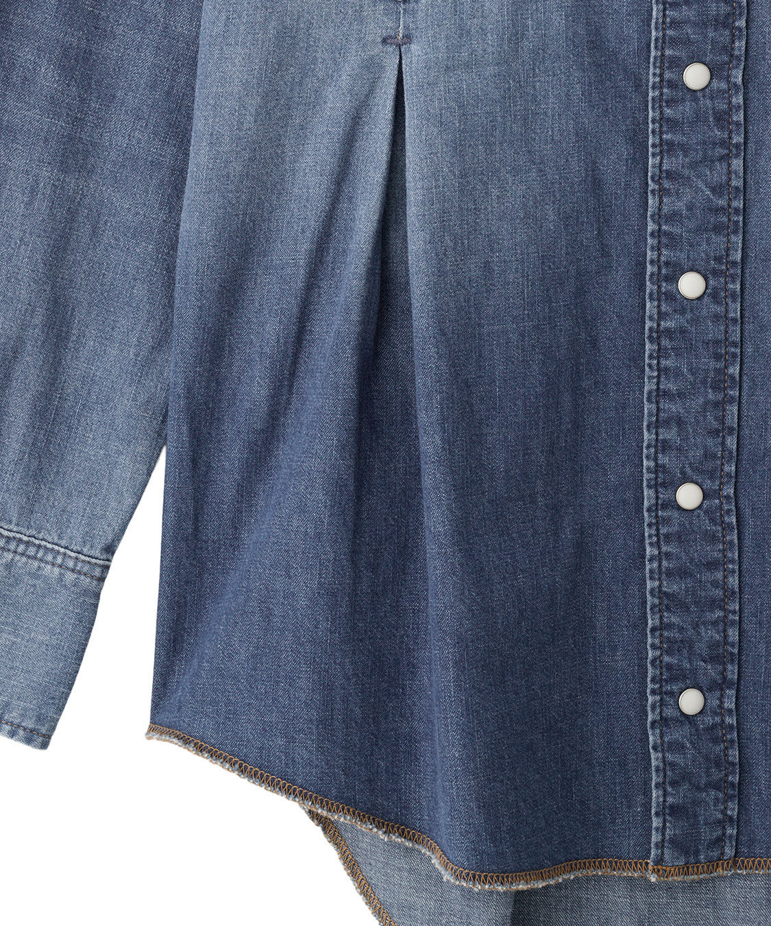 COCO DEAL「《COCO DEAL/Wrangler》ウエストタックデニムシャツ」|シャツ・ブラウス|