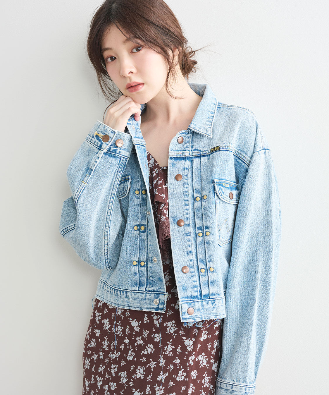 COCO DEAL「《COCO DEAL/Wrangler》カットオフショートGジャン」|デニムジャケット|