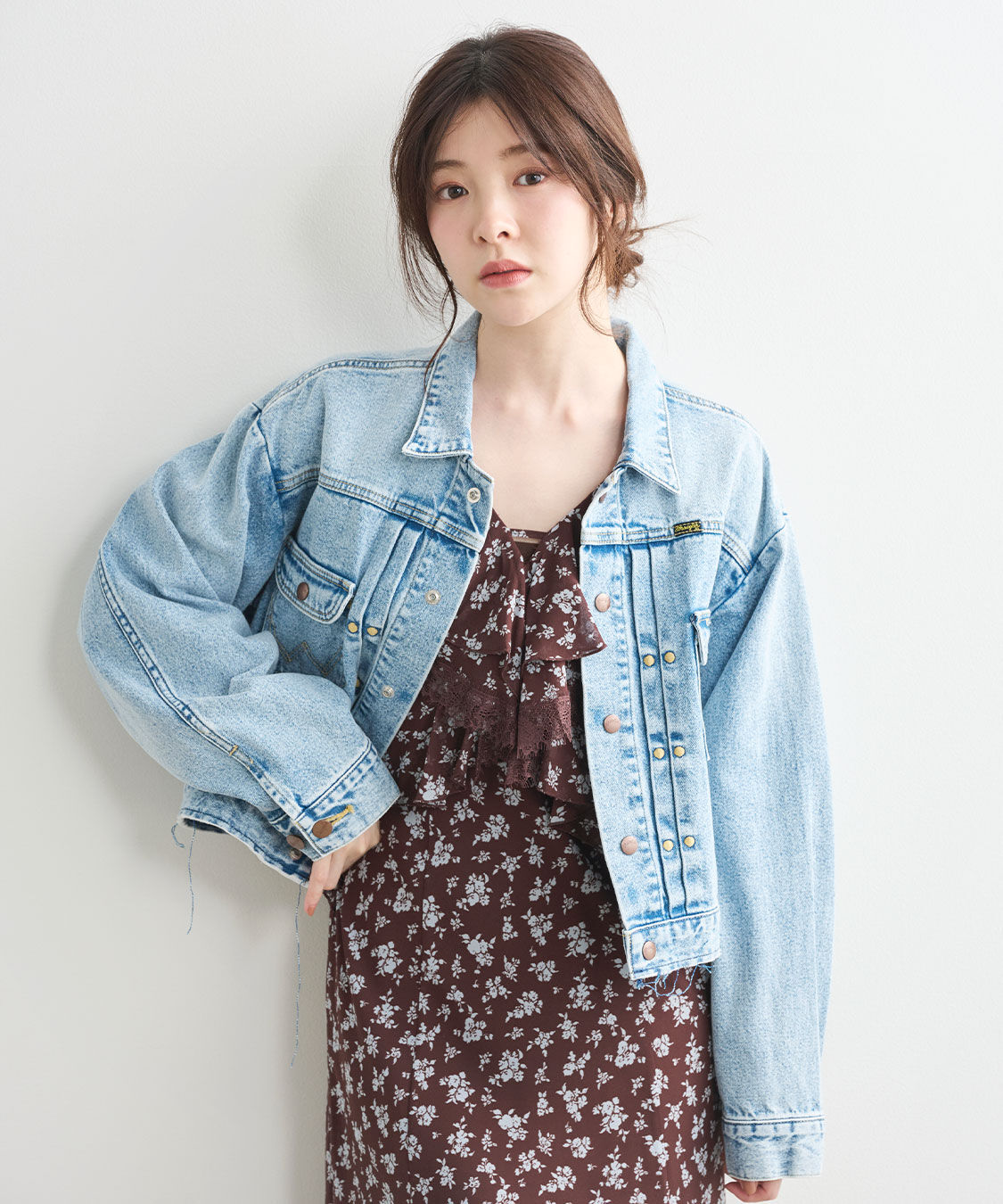 COCO DEAL「《COCO DEAL/Wrangler》カットオフショートGジャン」|デニムジャケット|
