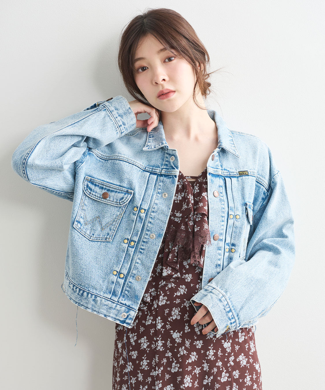 COCO DEAL「《COCO DEAL/Wrangler》カットオフショートGジャン」|デニムジャケット|