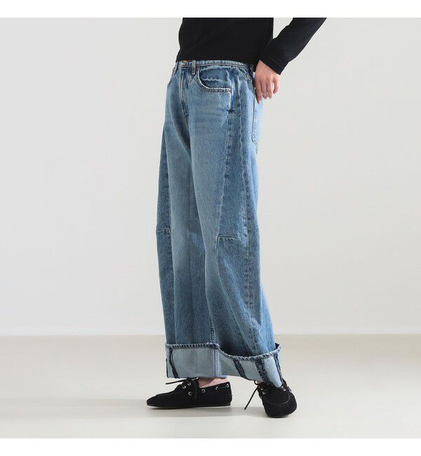 BEAMS SELECTION for WOMEN「B SIDES / RELAXED CUFFED LASSO デニムパンツ JANE WASH」|デニム|