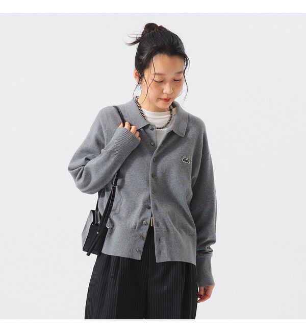 BEAMSBOY「【別注】LACOSTE for BEAMS BOY / ポロ カーディガン」|ニット・セーター|
