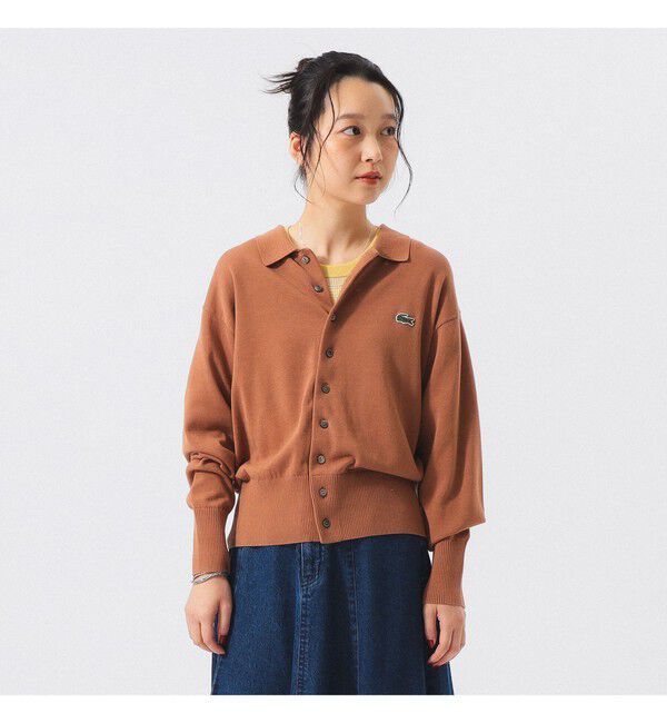 BEAMSBOY「【別注】LACOSTE for BEAMS BOY / ポロ カーディガン」|ニット・セーター|