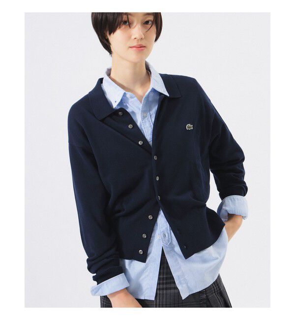BEAMSBOY「【別注】LACOSTE for BEAMS BOY / ポロ カーディガン」|ニット・セーター|