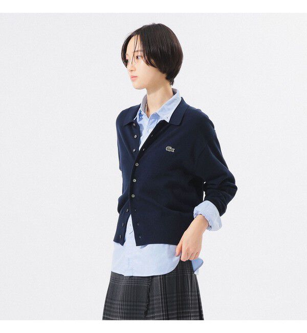 BEAMSBOY「【別注】LACOSTE for BEAMS BOY / ポロ カーディガン」|ニット・セーター|