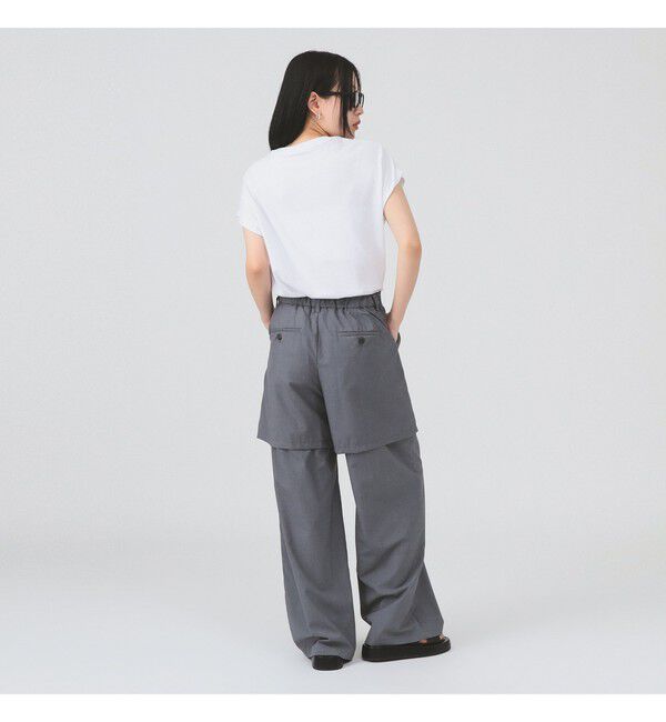Ray BEAMS 「ハーフ レイヤード パンツ」|チノ|