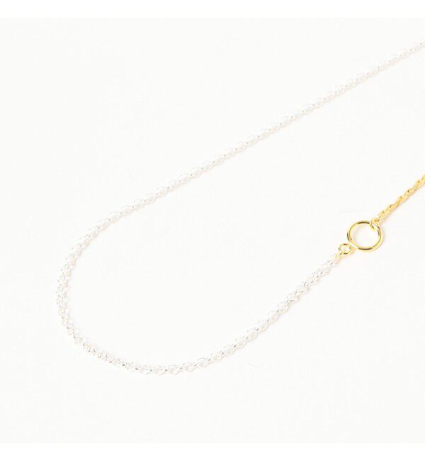 BEAMS SELECTION for WOMEN「ISOLATION / コンビネーション ロングネックレス シルバー&times;ゴールド ILN-0139」|その他|