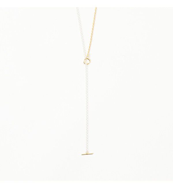 BEAMS SELECTION for WOMEN「ISOLATION / コンビネーション ロングネックレス シルバー&times;ゴールド ILN-0139」|その他|