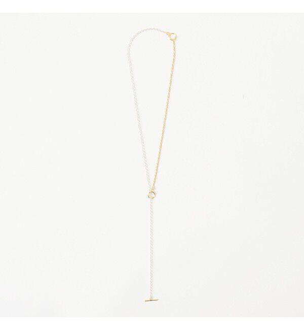 BEAMS SELECTION for WOMEN「ISOLATION / コンビネーション ロングネックレス シルバー&times;ゴールド ILN-0139」|その他|