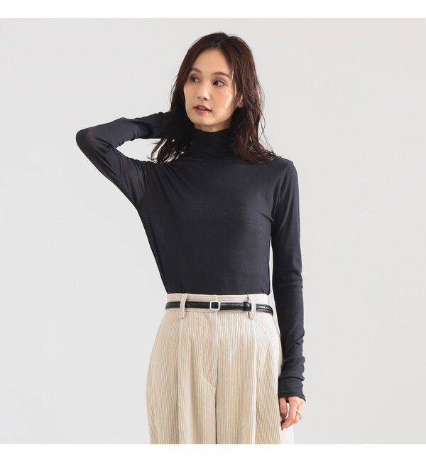 Demi-Luxe BEAMS 「強撚 フライス タートルネック プルオーバー」|Tシャツ・カットソー|スミクロ