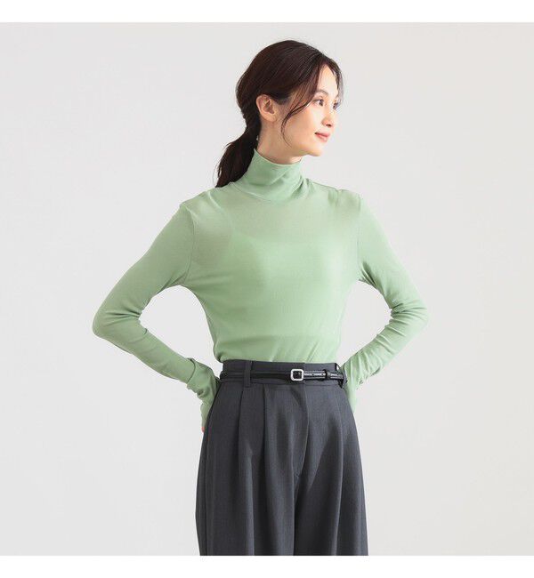 Demi-Luxe BEAMS 「強撚 フライス タートルネック プルオーバー」|Tシャツ・カットソー|PISTACHIO