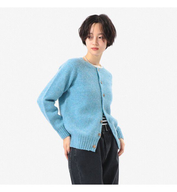 BEAMS SELECTION for WOMEN「【別注】Nor&rsquo;Easterly / シェットランド シャギー カーディガン」|ニット・セーター|LOCH_BLUE