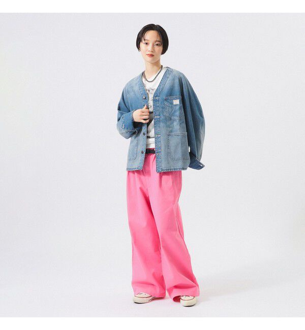 BEAMS SELECTION for WOMEN「【別注】Gramicci for BEAMS BOY / 2プリーツ ワイドパンツ」|チノ|