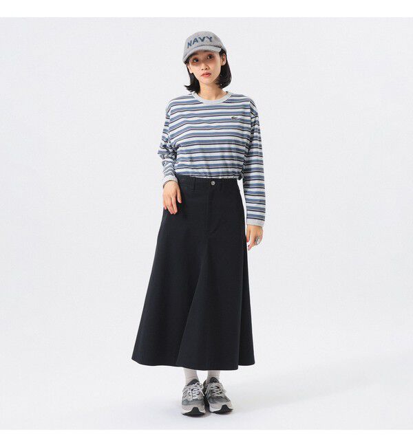 BEAMS SELECTION for WOMEN「【別注】LACOSTE for BEAMS BOY / マルチ ボーダー Tシャツ」|Tシャツ・カットソー|