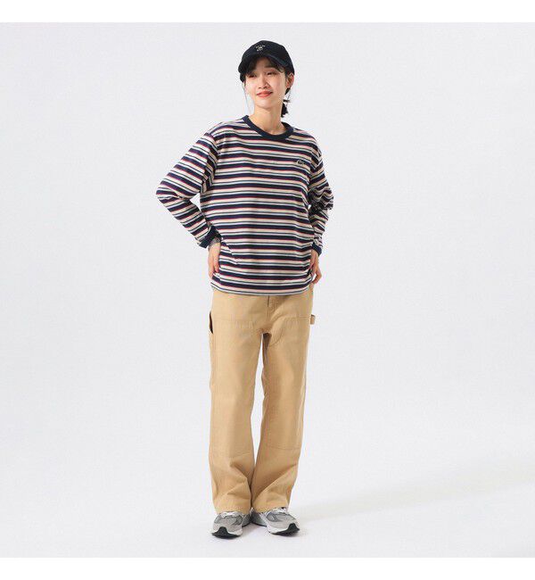 BEAMS SELECTION for WOMEN「【別注】LACOSTE for BEAMS BOY / マルチ ボーダー Tシャツ」|Tシャツ・カットソー|