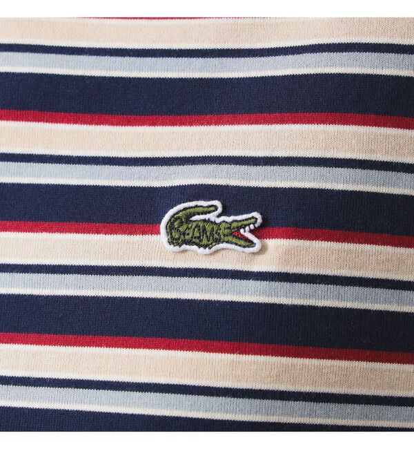 BEAMS SELECTION for WOMEN「【別注】LACOSTE for BEAMS BOY / マルチ ボーダー Tシャツ」|Tシャツ・カットソー|