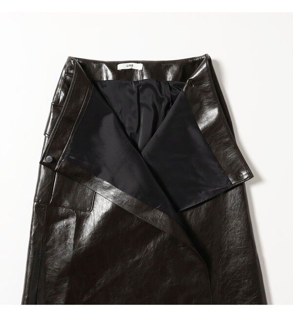 BEAMS SELECTION for WOMEN「ORR / フェイクレザー ラップスカート」|スカート|