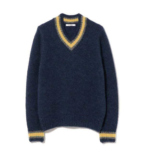 BEAMS SELECTION for WOMEN「SLOANE / 5ゲージ チルデン Vネック ロングスリーブ ニット」|ニット・セーター|