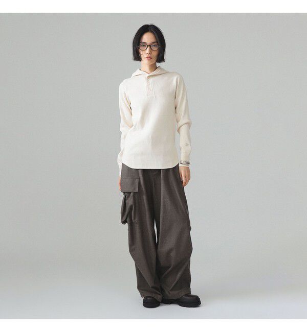 BEAMSBOY「【別注】Healthknit &times; maturely / リブ フード ヘンリー ロングスリーブ」|Tシャツ・カットソー|