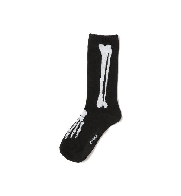 BEAMS SELECTION for WOMEN「ROSTER SOX / MLB BONE SOX」|ソックス|BLACK